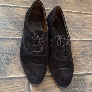 Women's Brown Suede Oxfords